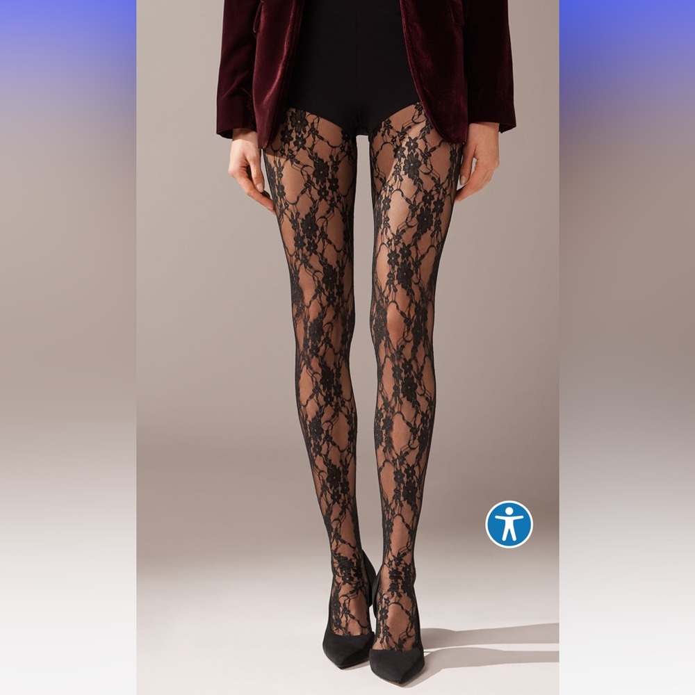 Calcedonia BRAND NEW lace tights